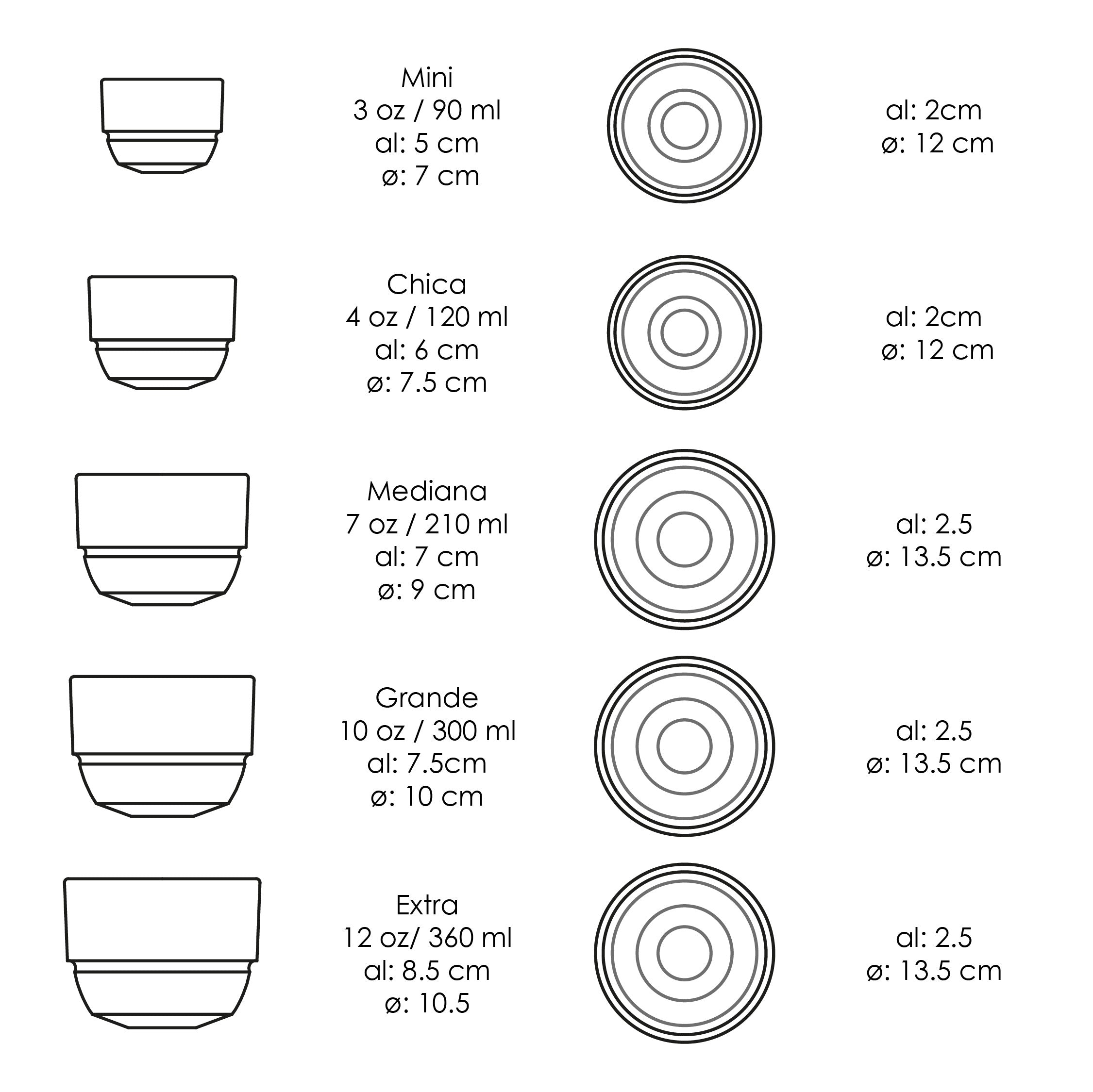 Taza Balero Mediana (7 oz)