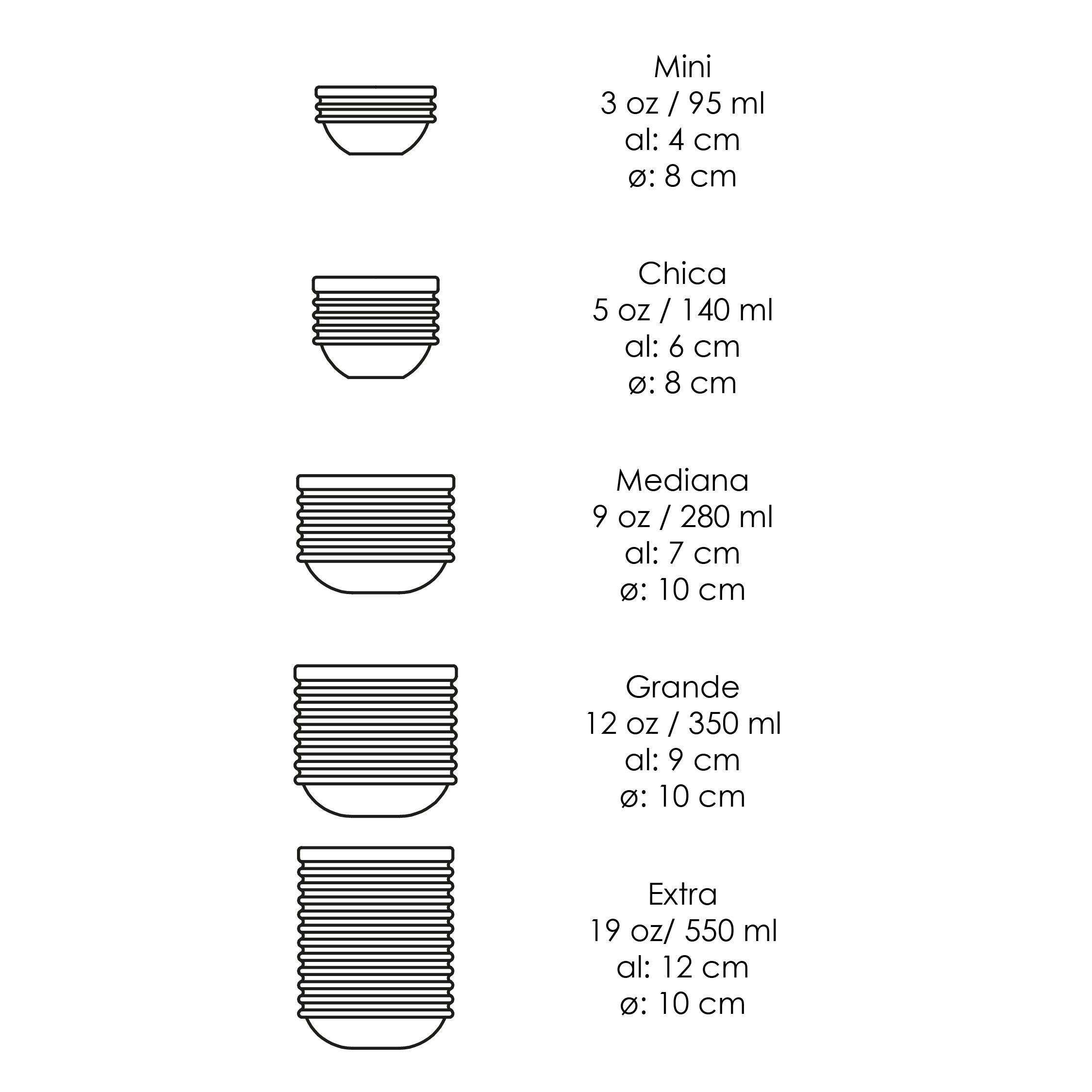 Taza Tornillo Mediana (9 oz)